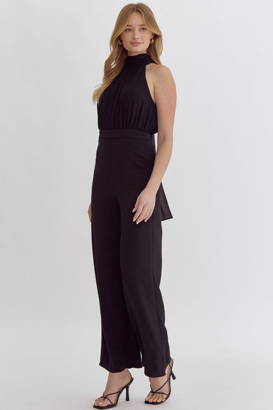 Black Halter Jumpsuit