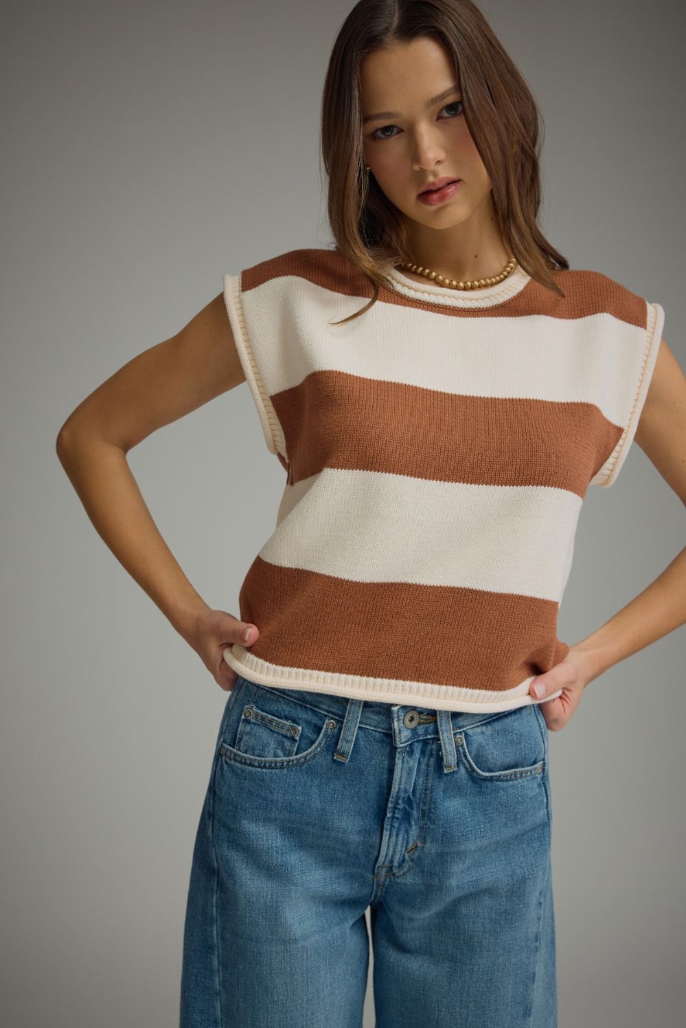 Mocha Stripe Sweater