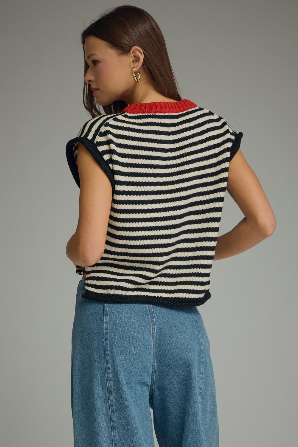 Stripe Round Neck Sweater