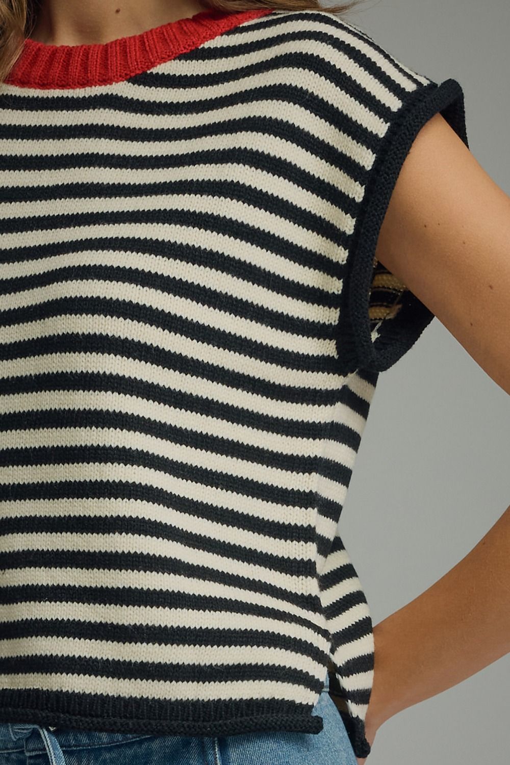 Stripe Round Neck Sweater