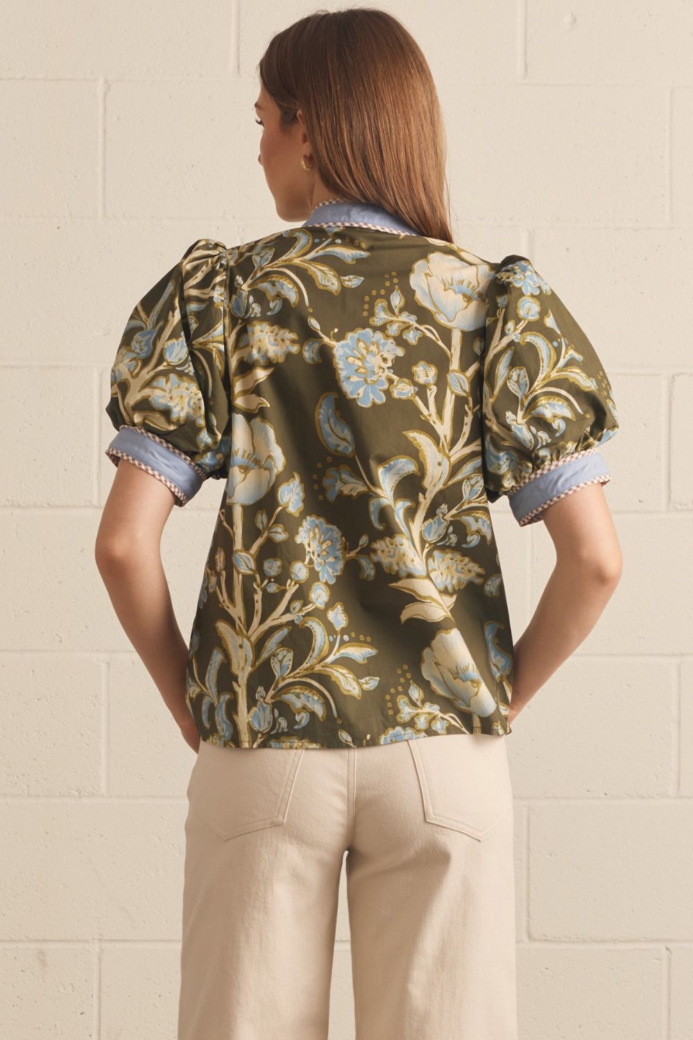 Puff Sleeve Floral Top