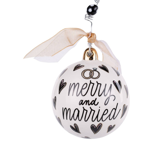 Merry and Married Ornament
