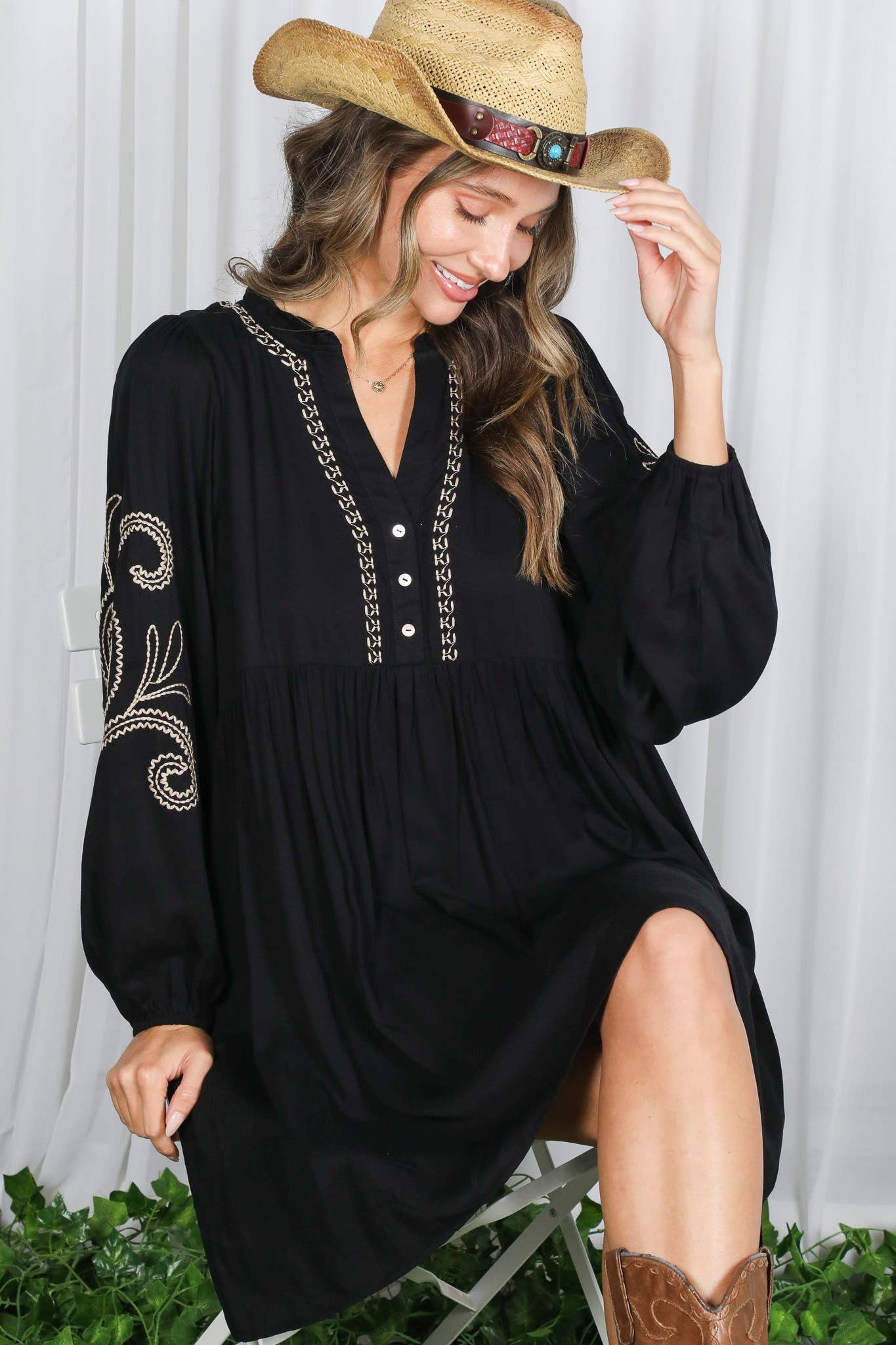 Paisley Baby Doll Dress