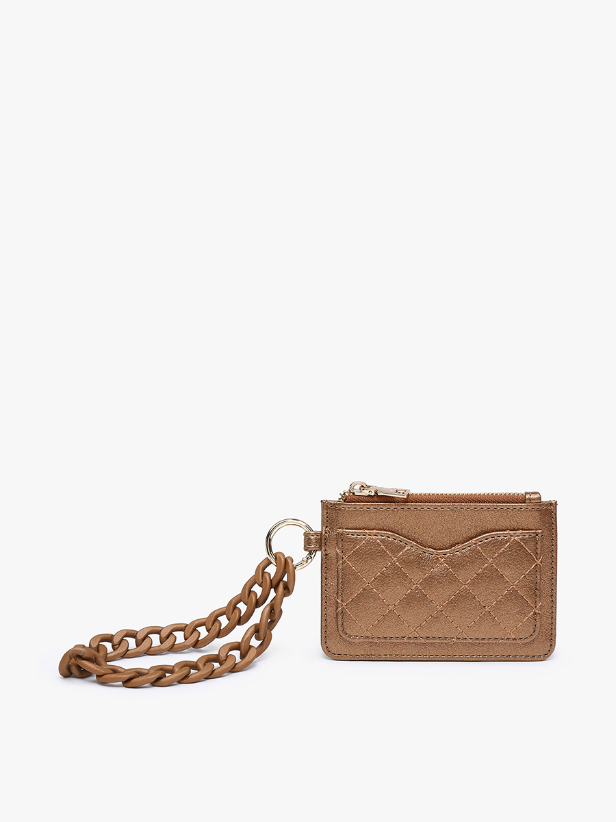 Quilted Wallet w/ Chain Bangle