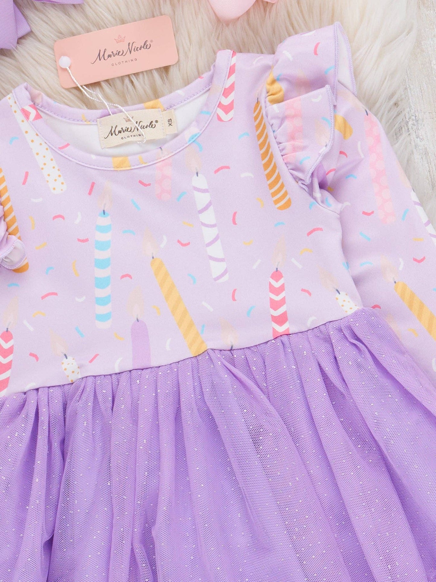 Lavender Bday Candles Dress