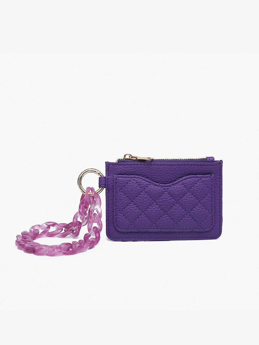 Quilted Wallet w/ Chain Bangle