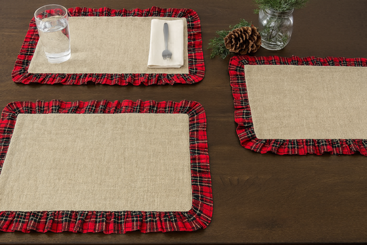 Ruffled Tartan Placemat