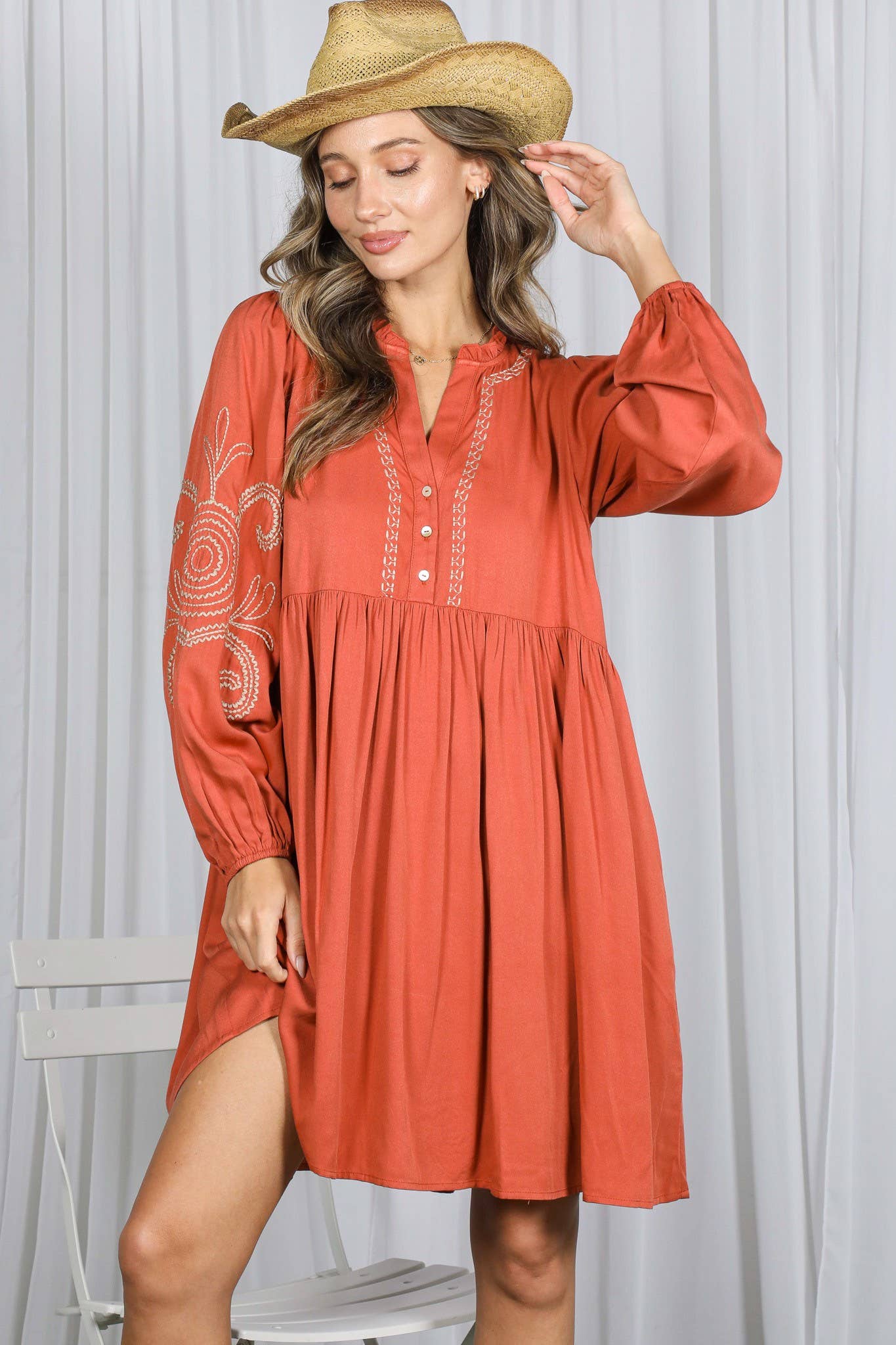 Paisley Baby Doll Dress