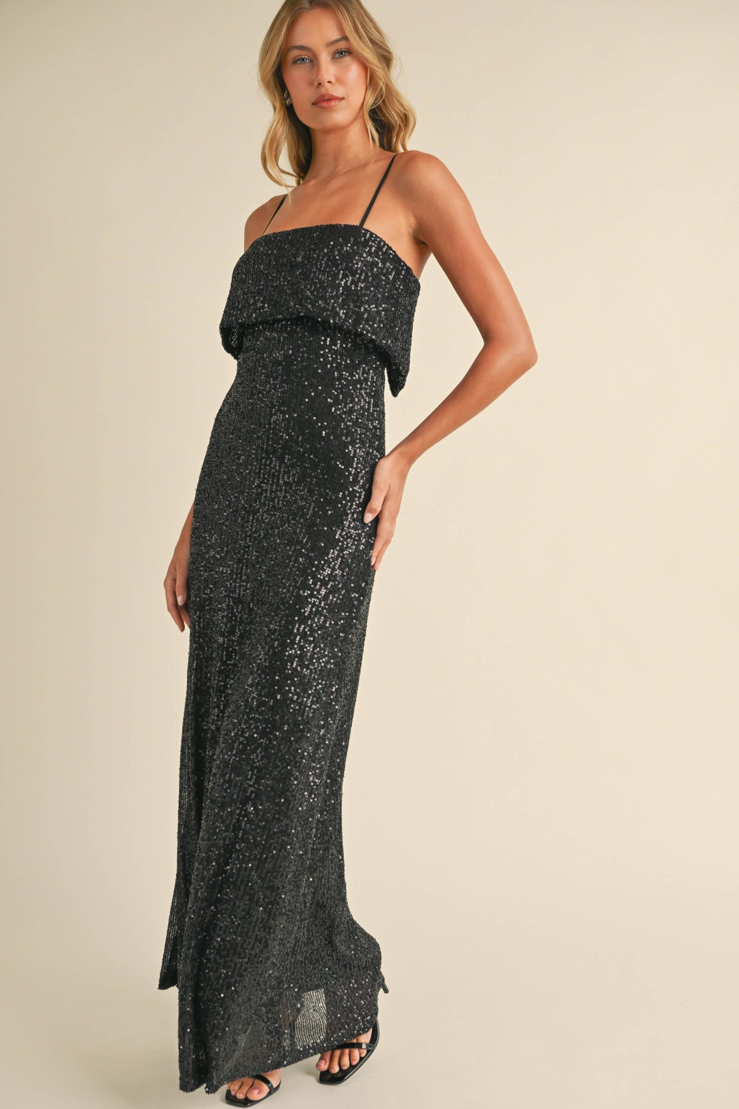 SEQUIN MAXI DRESS