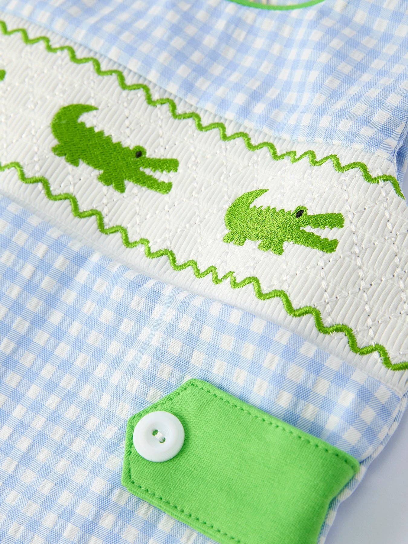 Crocodile Smocked Romper