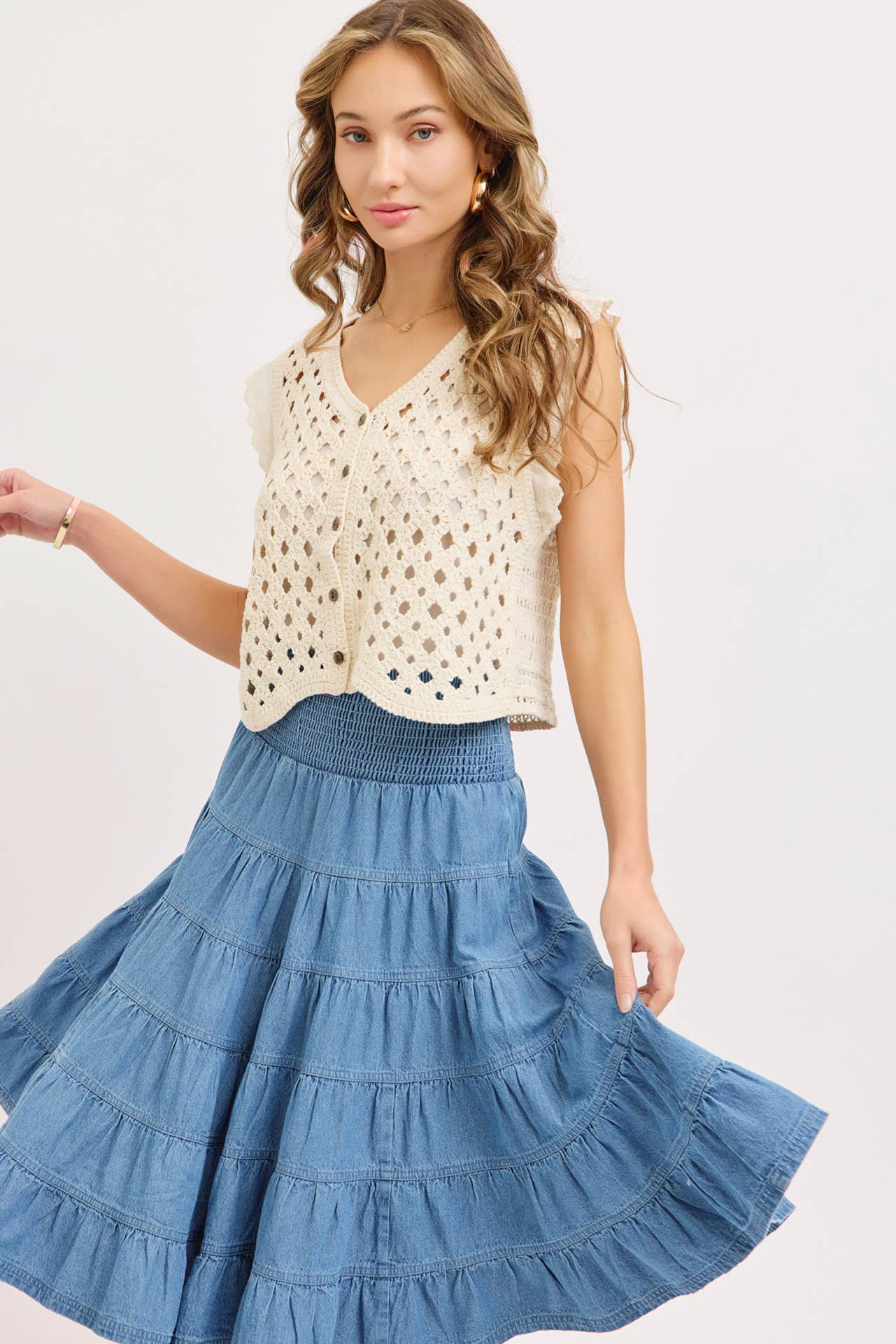 CROCHET KNIT TOP