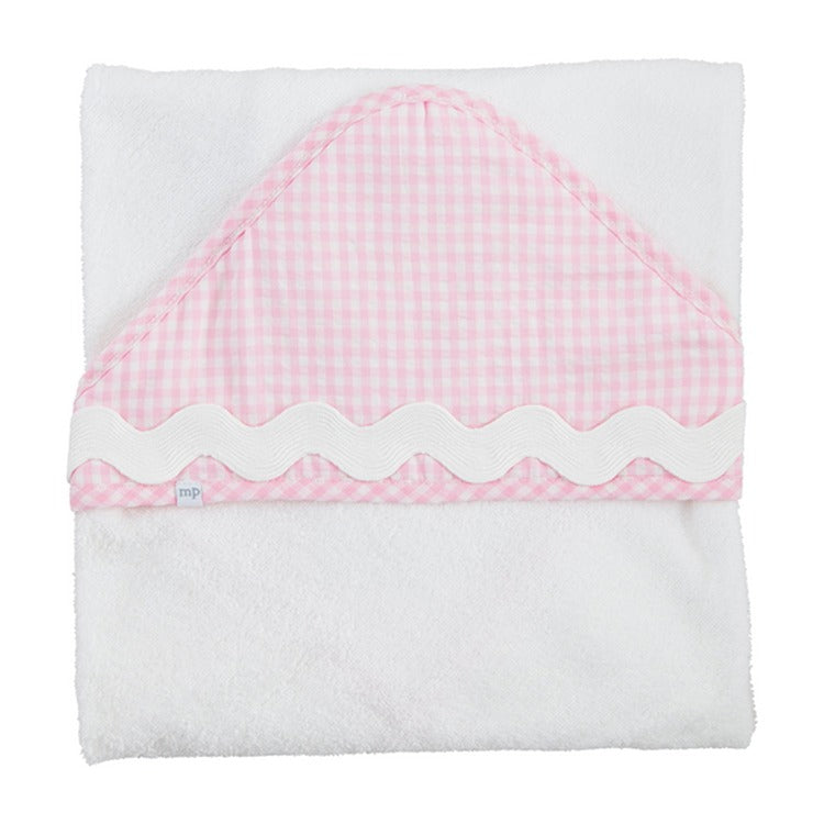 Pink Ricrac Hooded Towel