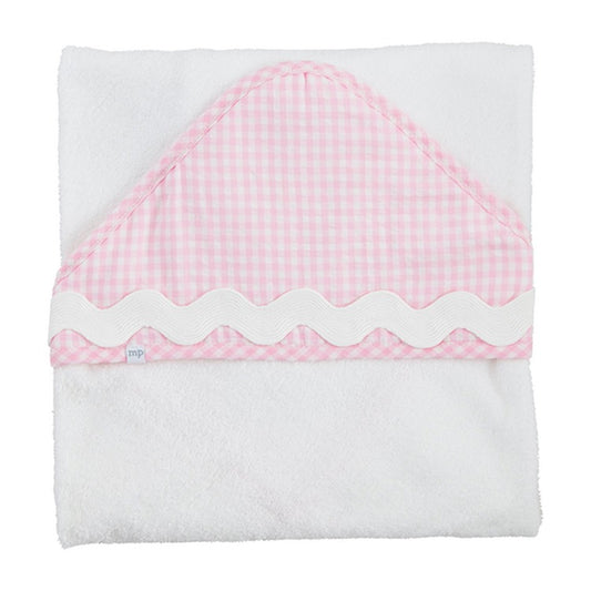 Pink Ricrac Hooded Towel